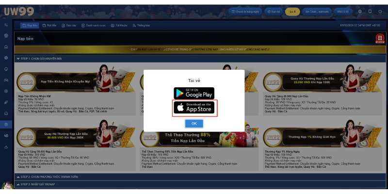 Tải ứng dụng uw99 cho IOS