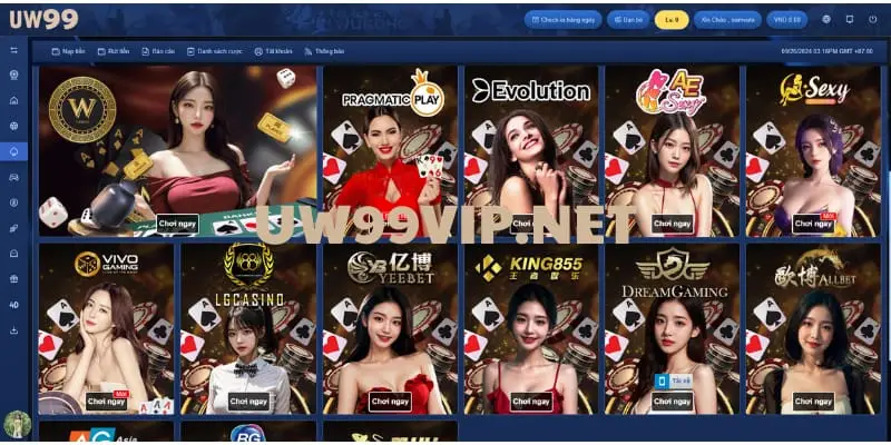 sảnh casino uw99